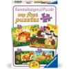 Ravensburger My First Puzzles – Forest Animal Fun | 4-in-a-Box Toddler Jigsaw Puzzle Set | 2, 4, 6 & 8 Pieces | Ages 2+