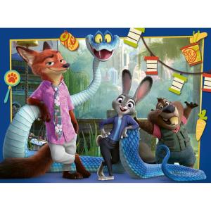 Ravensburger – Back in Zootopia – 100 Piece Jigsaw Puzzle – Colorful Disney Scene with Judy Hopps & Nick Wilde – Premium Quality – Screen-Free Fun – Children Ages 6+
