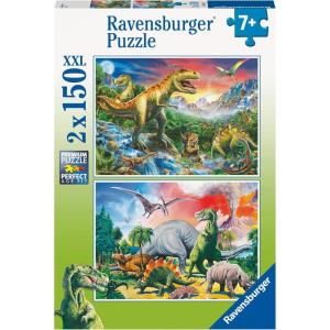Ravensburger – Dinosaurs – 150 Piece Jigsaw Puzzle 2 Pack – XXL Pieces for Easier Assembly – Stunning, Bold Space Images – Premium Quality – Ideal Gift – Screen-Free Fun – Children Age 7+
