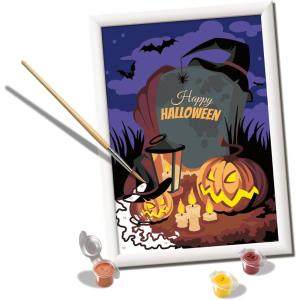 Ravensburger CreArt Halloween Mood Paint by Numbers Kit for Kids – 12023016 – Painting Arts and Crafts for Ages 9 and Up