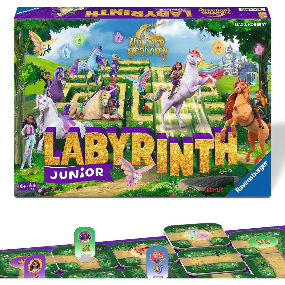 image:imageRavensburger Unicorn Academy Labyrinth Junior Board Game Family Classic for Fans of The Popular Adventure Series 24 Players Kids Ages 4 and Up