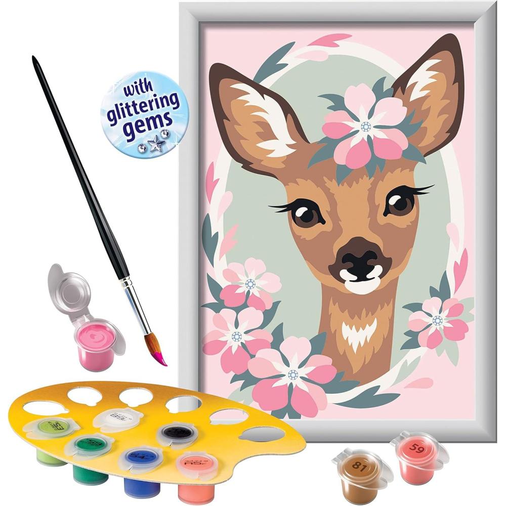 image:imageRavensburger CreArt Delightful Deer Paint by Numbers Kit for Kids 12023077 Painting Arts and Crafts for Ages 7 and Up