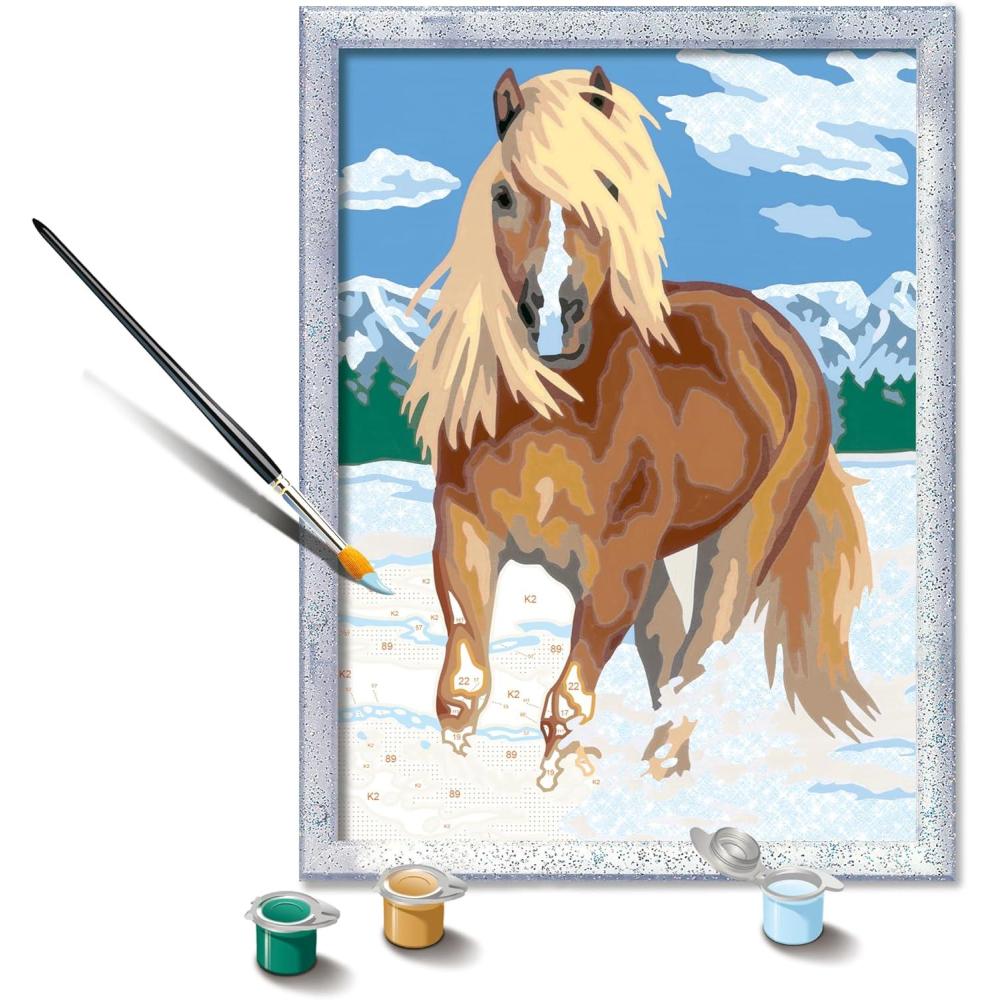 image:imageRavensburger CreArt The Royal Horse Paint by Numbers Kit for Kids 12023084 Painting Arts and Crafts for Ages 9 and Up
