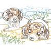 Ravensburger CreArt Beagle Puppies Paint by Numbers Kit for Kids – 12023083 – Painting Arts and Crafts for Ages 7 and Up