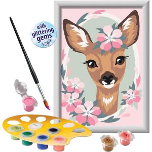 Ravensburger CreArt Delightful Deer Paint by Numbers Kit for Kids – 12023077 – Painting Arts and Crafts for Ages 7 and Up