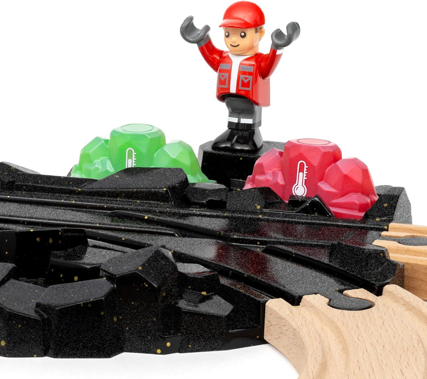 image:imageBRIO World Cargo Gemstone Set 14Piece FSCCertified Wooden Train Set ColorChanging Gem Cargo and Mine Works with All BRIO Train Sets Ages 3