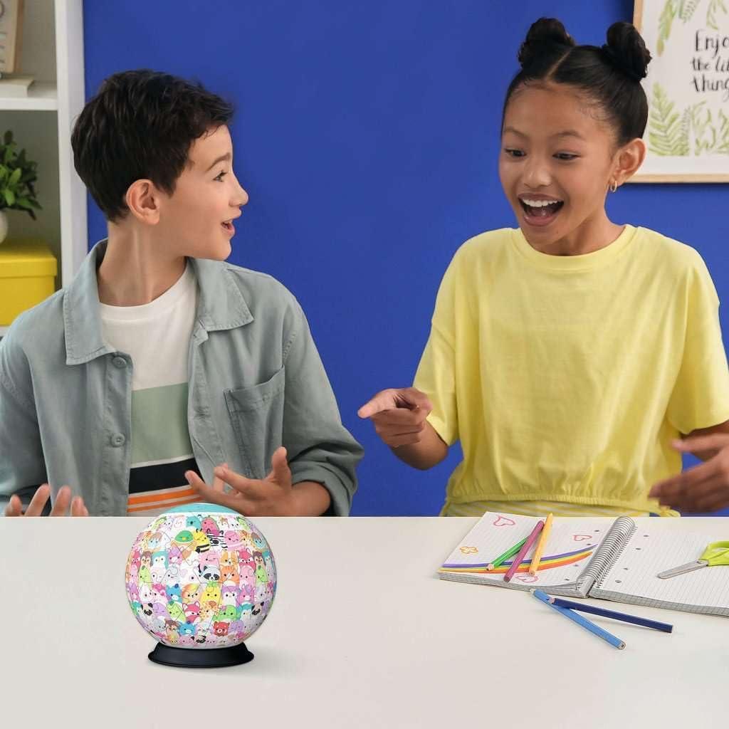 image:imageRavensburger Squishmallows 72 Piece 3D Puzzle Ball Cute and Colorful Character Sphere Fun Desk Decor for Fans Premium Quality Ideal Gift Children Age 6