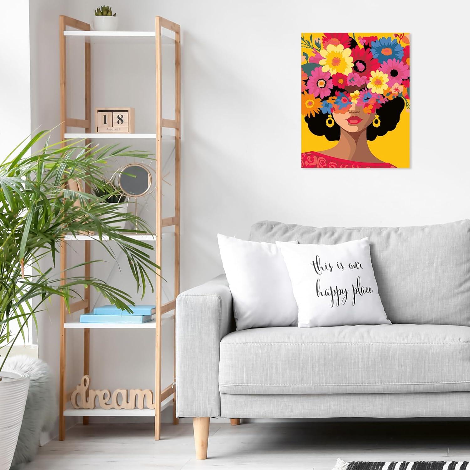 image:imageRavensburger CreArt Blooming Beauty PaintbyNumber Kit for Adults Complete Premium Set with 19 Acrylic Paints Brushes amp Gloss Varnish Relaxing Creative Hobby Ages 12