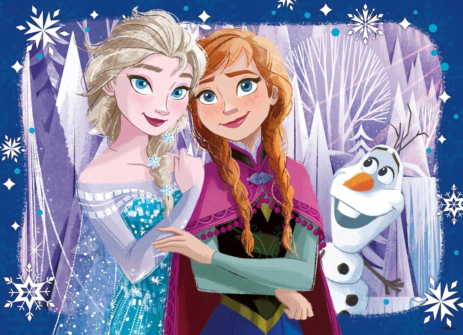 image:imageRavensburger Disney Frozen 4x100 Piece Bumper Puzzle Pack for Kids 5