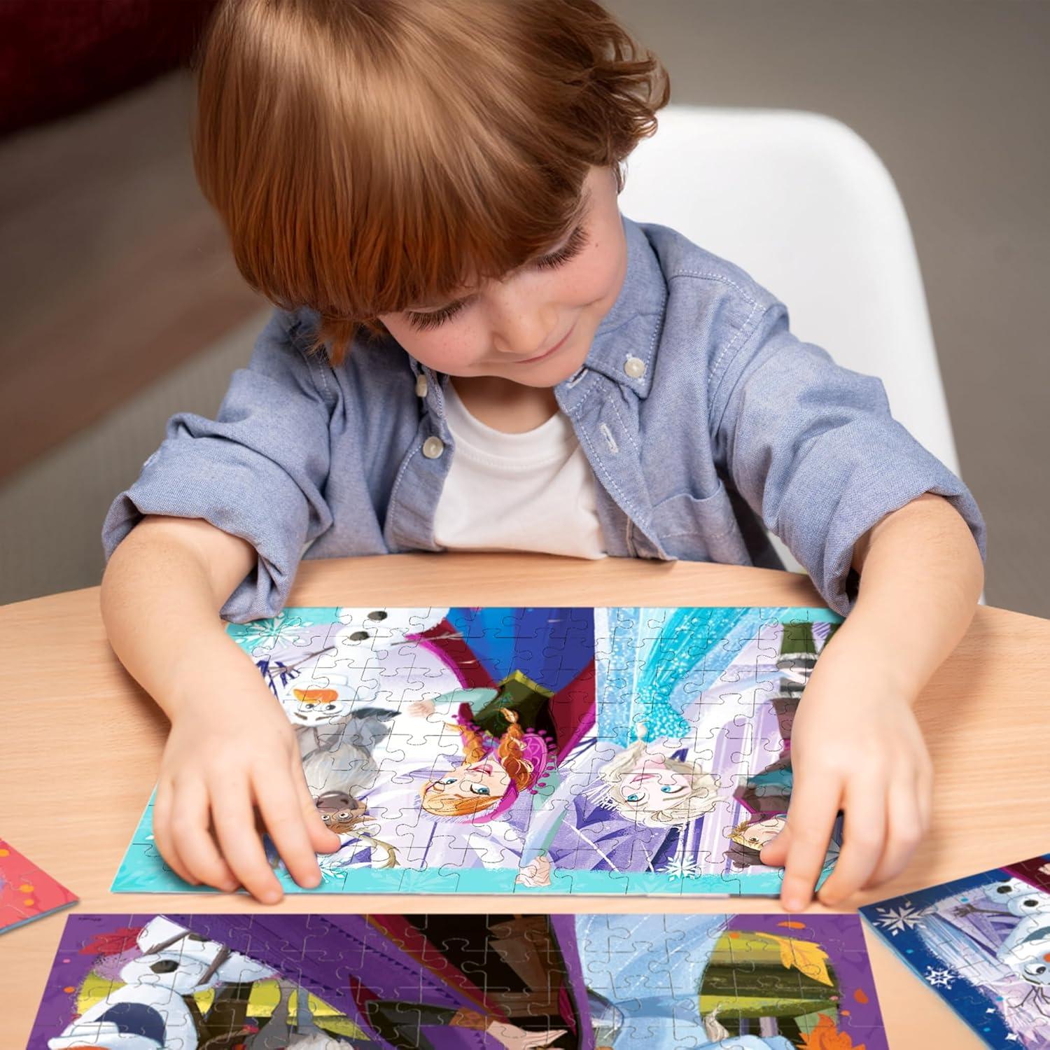 image:imageRavensburger Disney Frozen 4x100 Piece Bumper Puzzle Pack for Kids 5