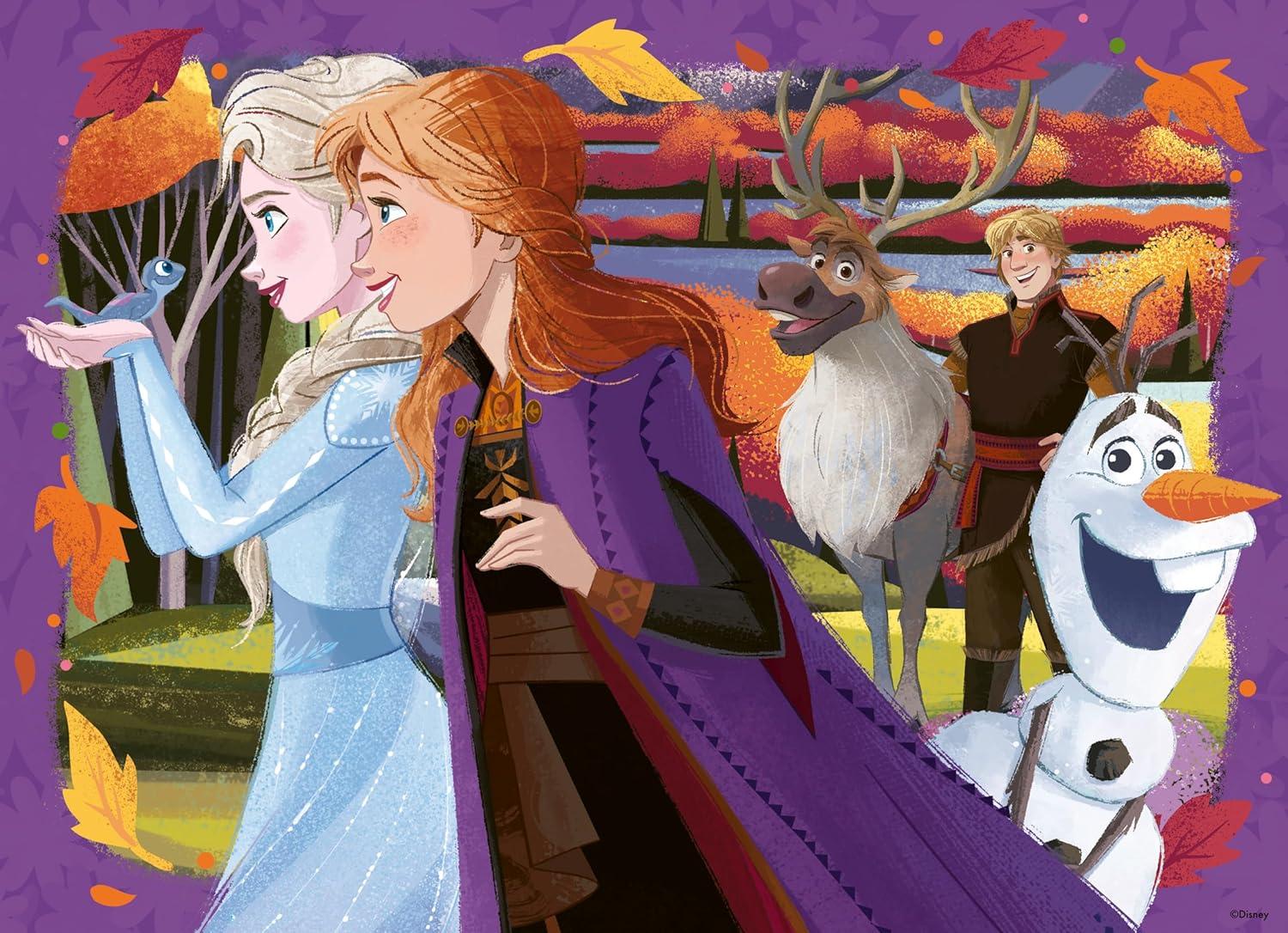 image:imageRavensburger Disney Frozen 4x100 Piece Bumper Puzzle Pack for Kids 5