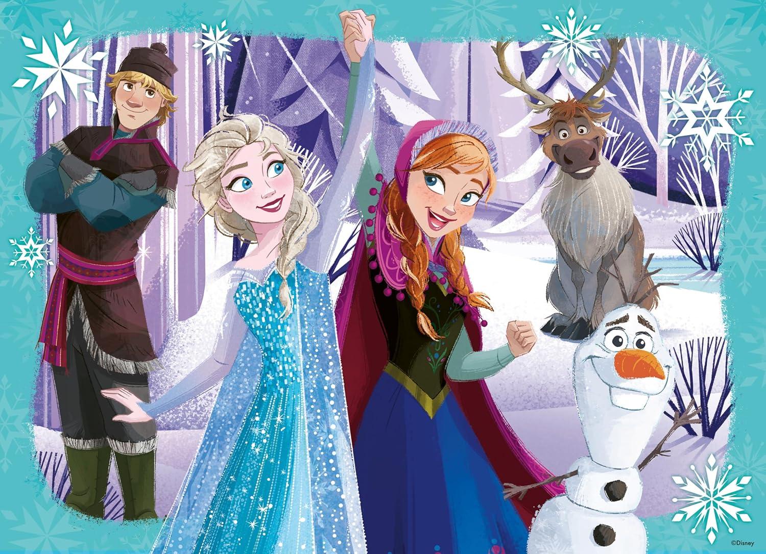 image:imageRavensburger Disney Frozen 4x100 Piece Bumper Puzzle Pack for Kids 5