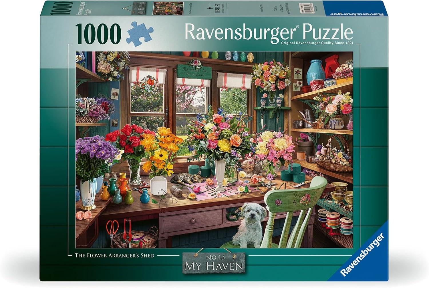 image:imageRavensburger Flower Arrangers Shed 1000 Piece Puzzle for Adults