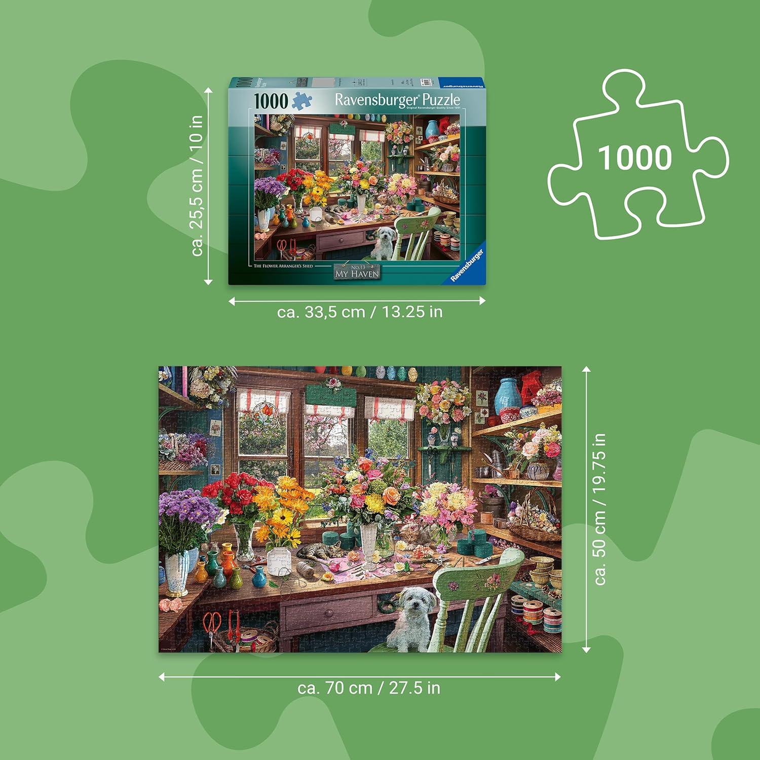 image:imageRavensburger Flower Arrangers Shed 1000 Piece Puzzle for Adults