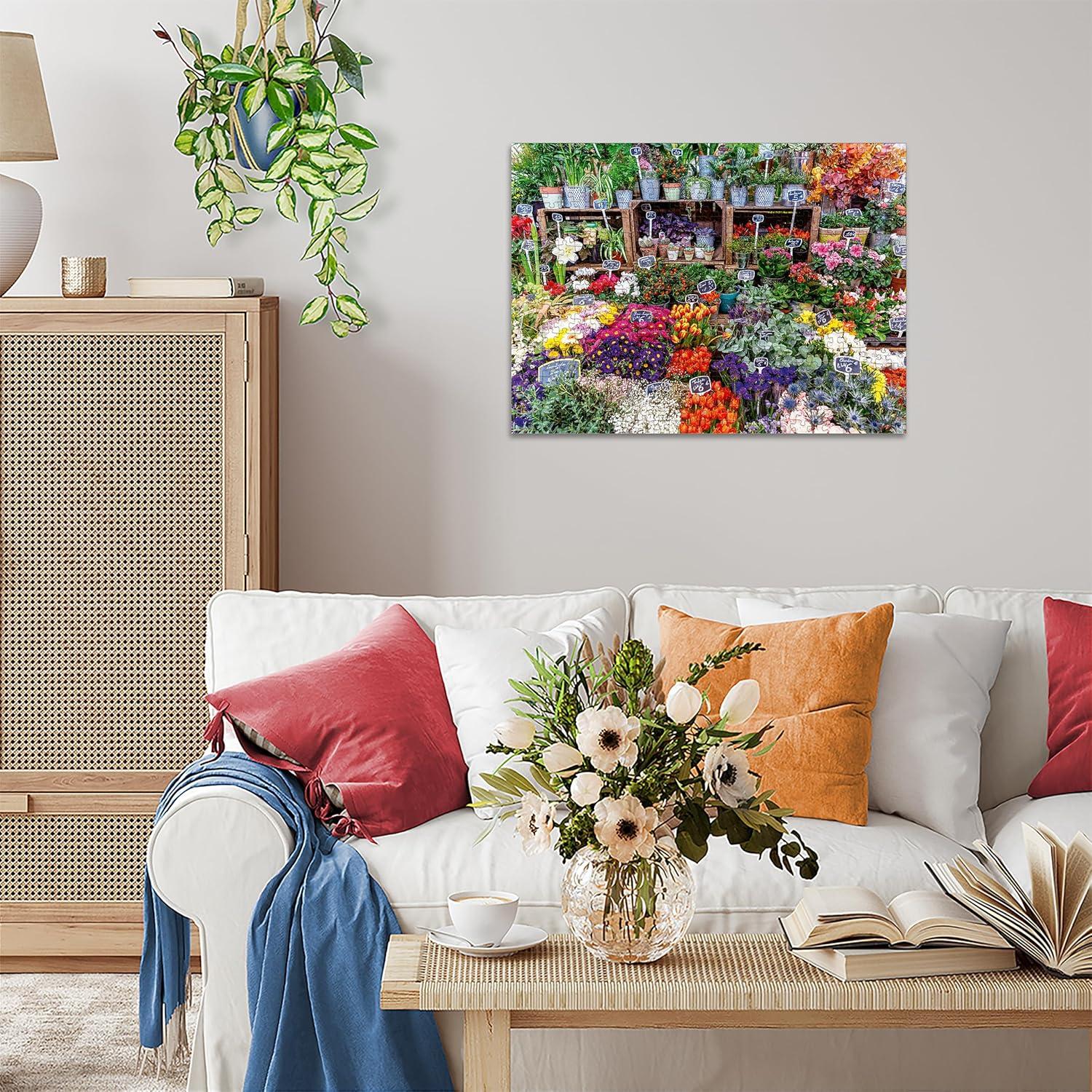 image:imageRavensburger Flower Market France 500 Piece Puzzle for Adults