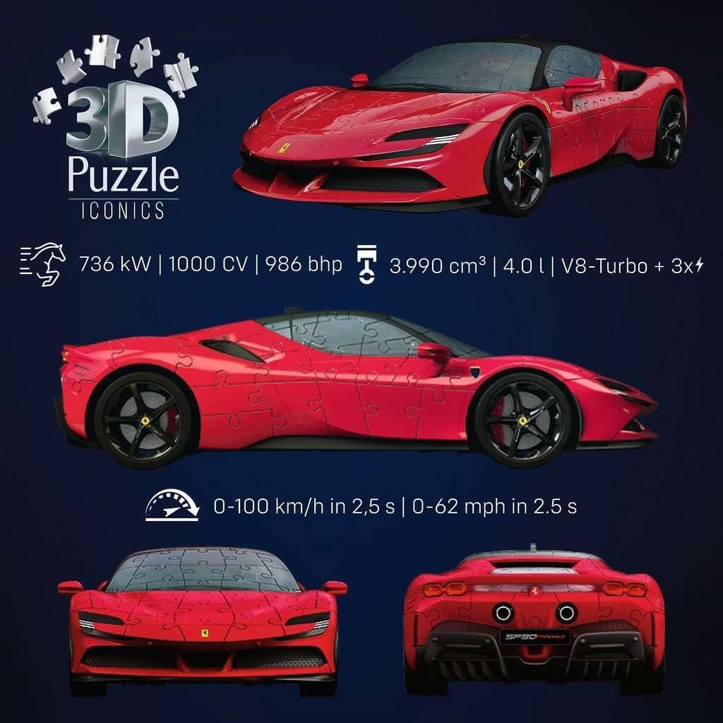 image:imageRavensburger Iconics Ferrari SF 3D Puzzle for Kids 8Iconics reissue