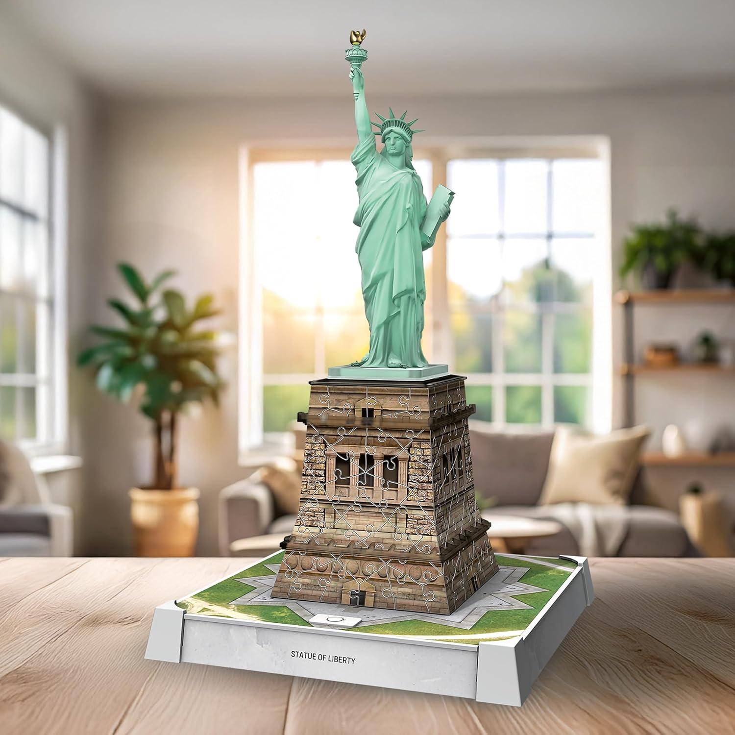 image:imageRavensburger Iconics Statue of Liberty 3D Puzzle with Light for Kids 8