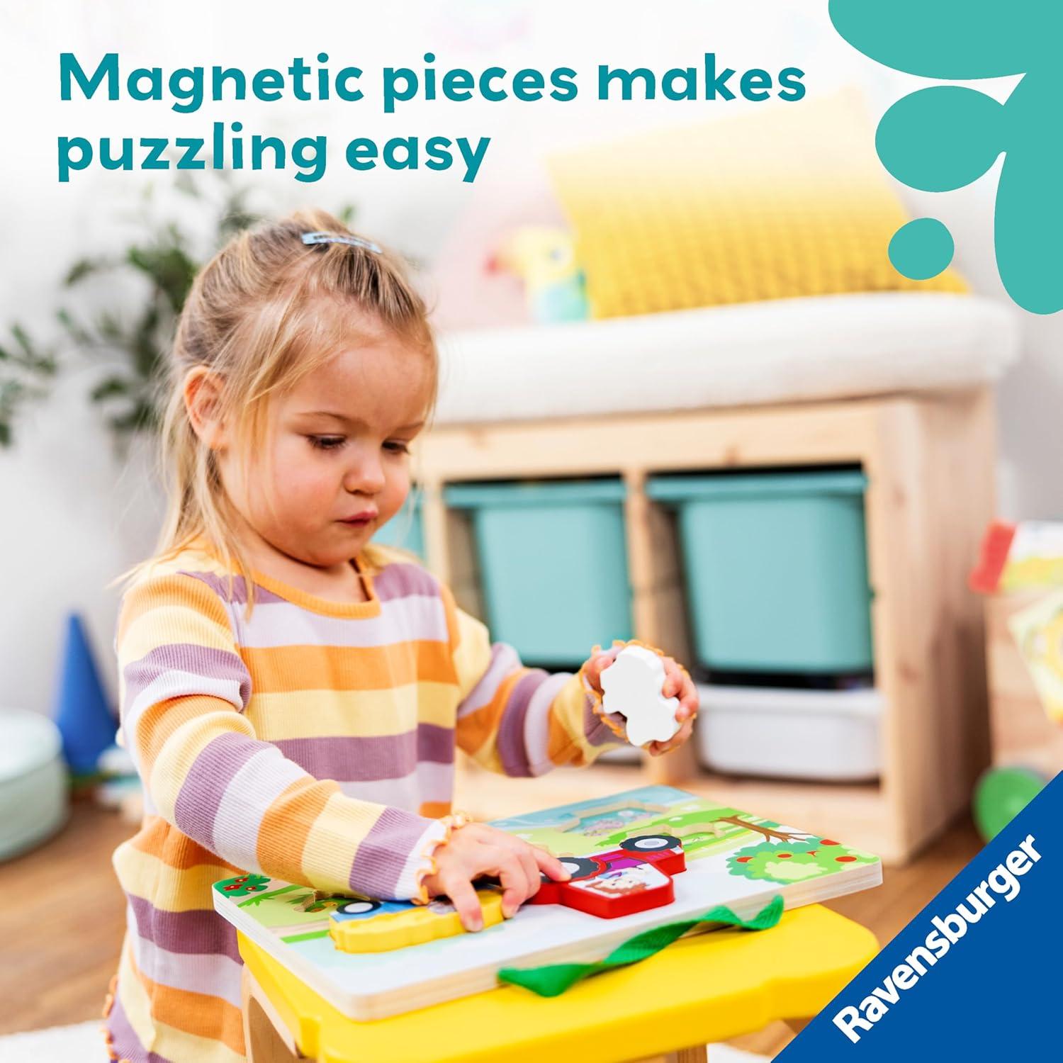 image:imageRavensburger Play Magnetic Wooden Count and Play Puzzle On The Farm Number Matching Early Learning Toy for Toddlers
