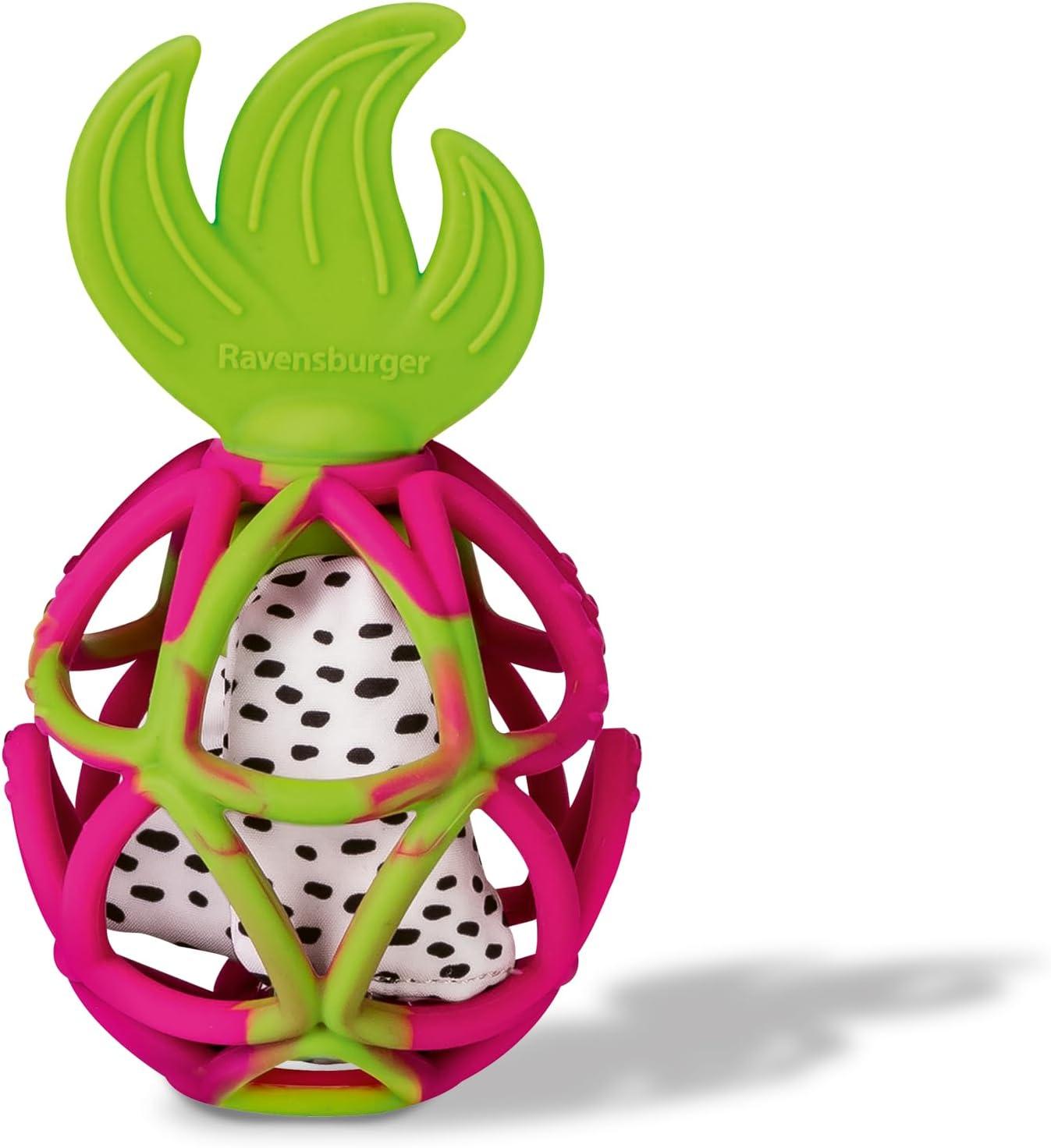 image:imageRavensburger Play Sensory Crinkle Teether Dragon Fruit Gentle Teething Relief EasytoGrasp Design Engages Fine Motor Skills