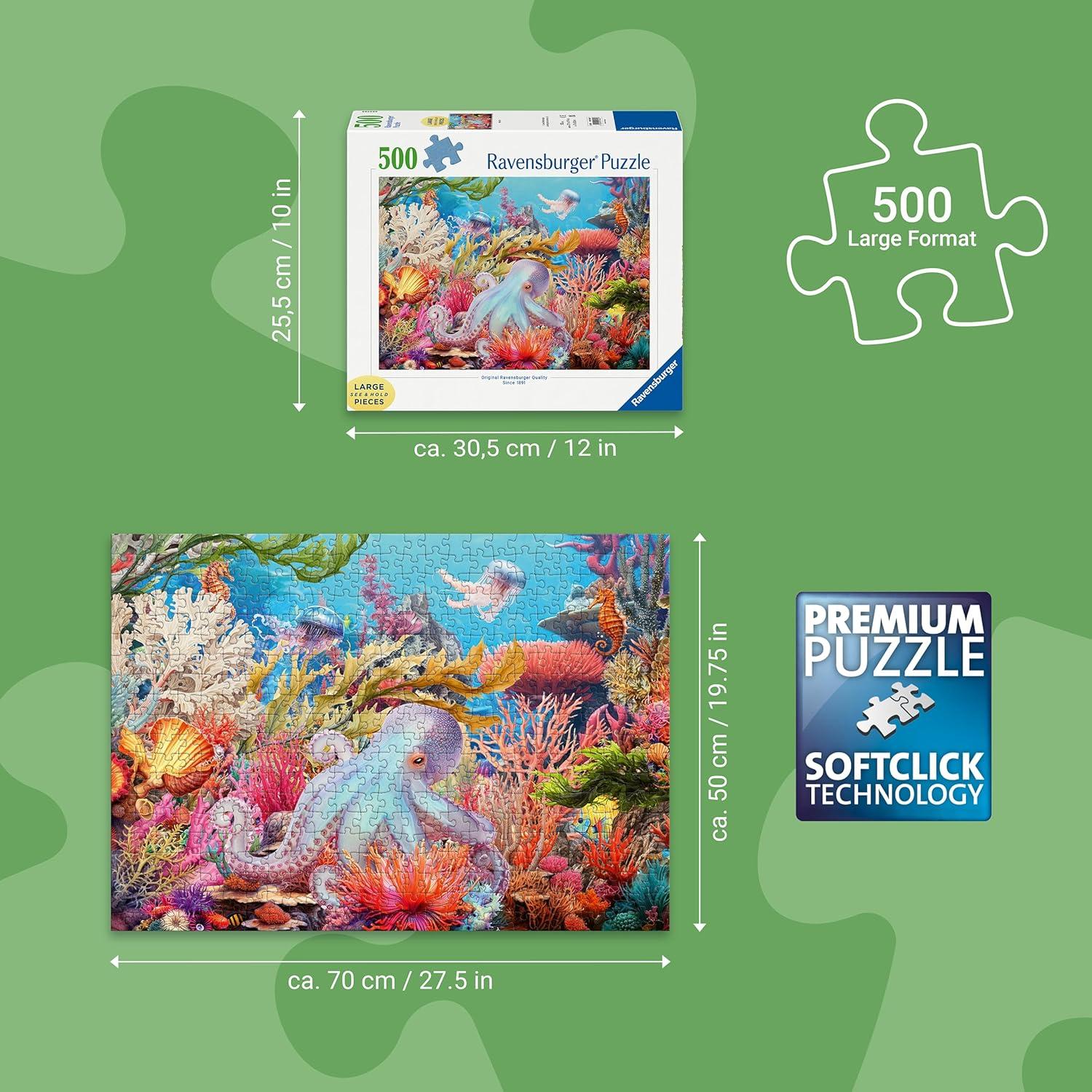 image:imageRavensburger Reef Life Large Format 500 Piece Puzzle for Adults