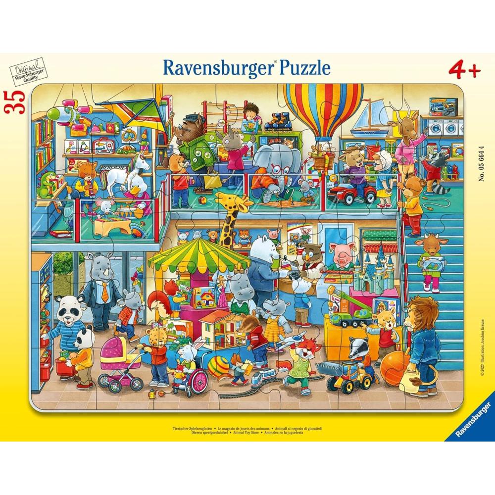image:imageRavensburger Animal Toy Store 35 Piece Frame Puzzle for Kids 4