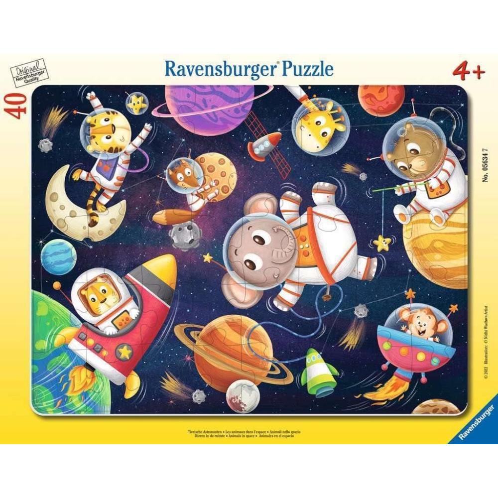 image:imageRavensburger Animal in Space 40 Piece Frame Puzzle for Kids 4