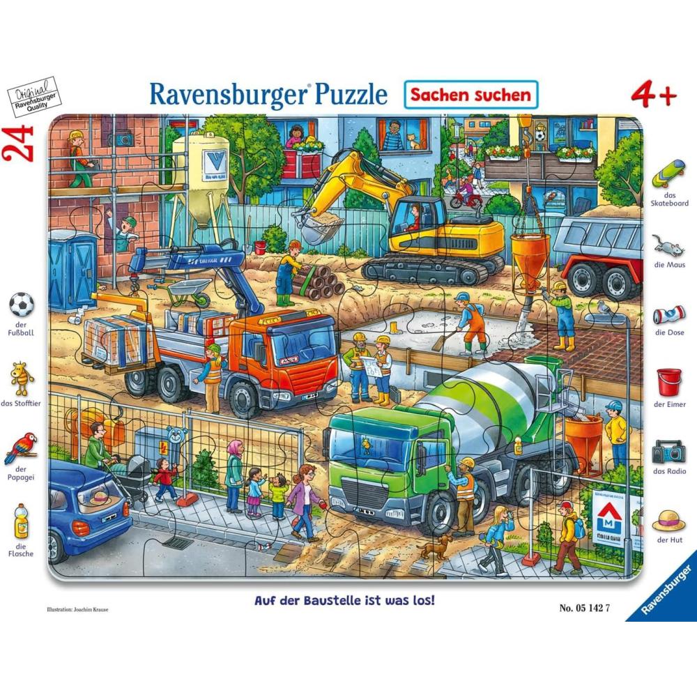 image:imageRavensburger Construction Site 24 Piece Frame Puzzle for Kids 4