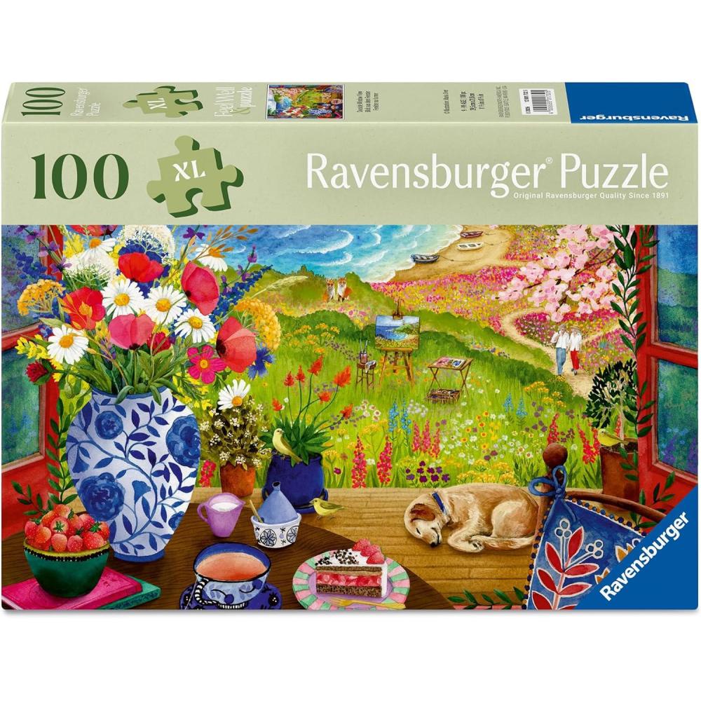 image:imageRavensburger Feel Well amp Puzzle Seaside Window View 100 Piece Puzzle for Adults