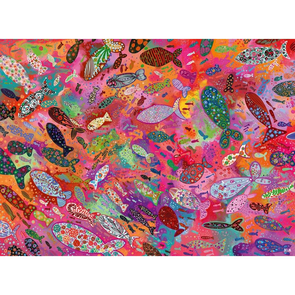 image:imageRavensburger Fish in Fuchsia 500 Piece Puzzle for Adults