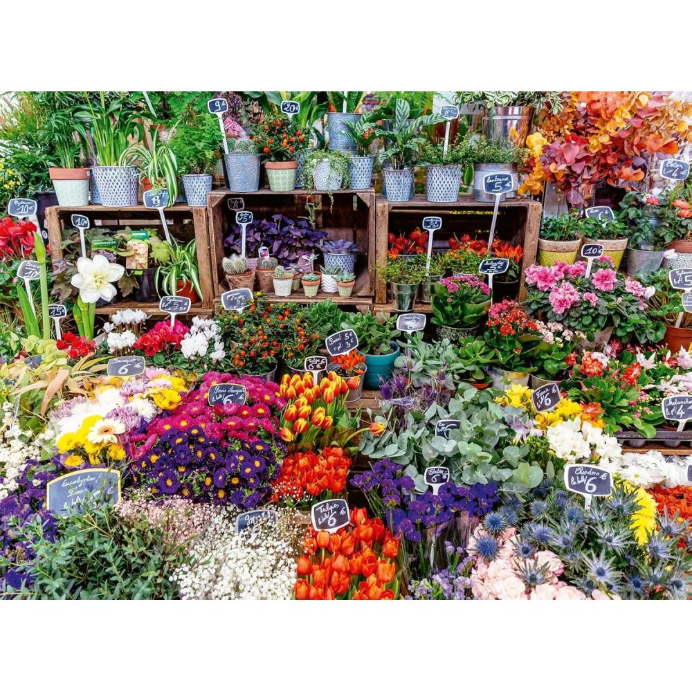 image:imageRavensburger Flower Market France 500 Piece Puzzle for Adults