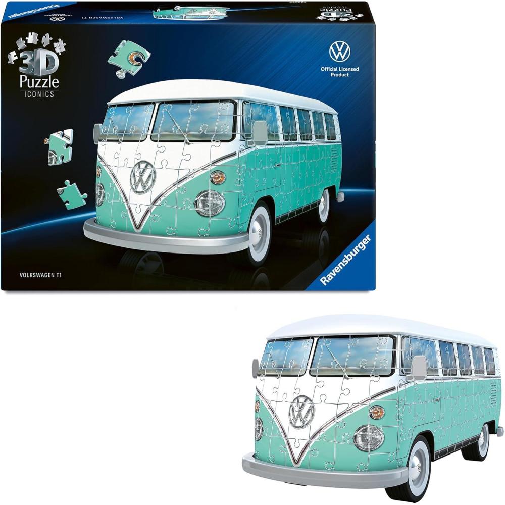 image:imageRavensburger Iconics Volkswagen T1 3D Puzzle for Kids 8