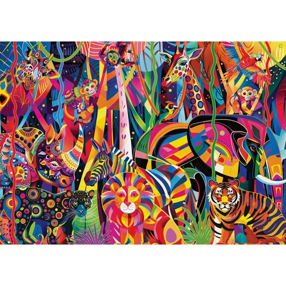 image:imageRavensburger Jeweled Jungle Large Format 500 Piece Puzzle for Adults