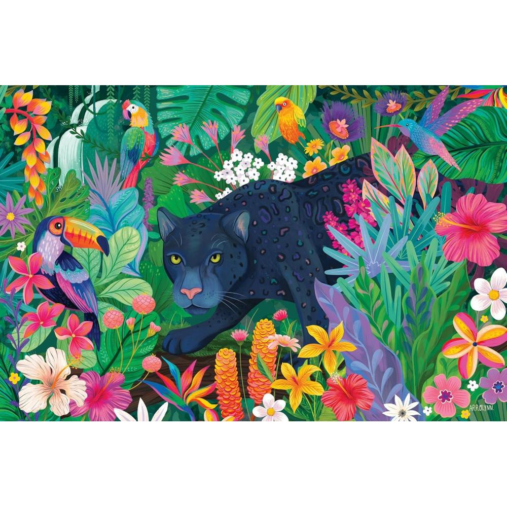 image:imageRavensburger Panther in Flowery Jungle 3000 Piece Puzzle for Adults