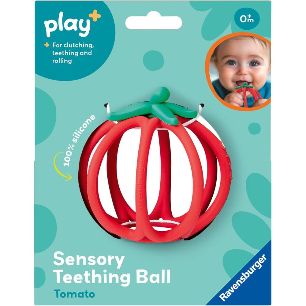 image:imageRavensburger Play Sensory Teething Ball Tomato Gentle Teething Relief EasytoGrasp Design Engages Fine Motor Skills