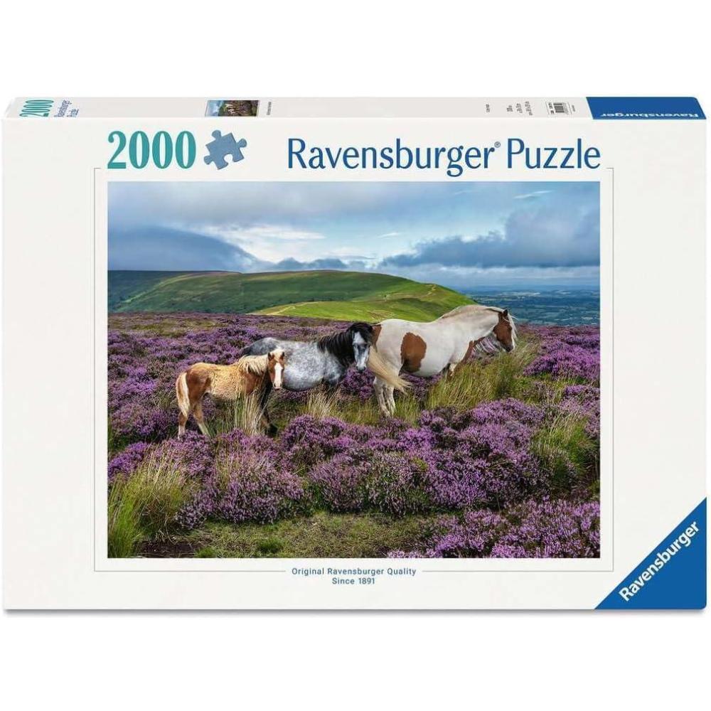 image:imageRavensburger Wild Horses in The Heather 2000 Piece Puzzle for Adults