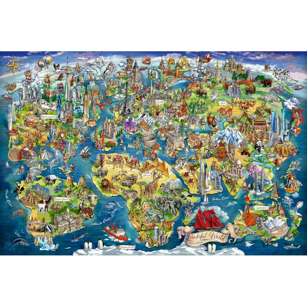 image:imageRavensburger World Map 5000 Piece Puzzle for Adults