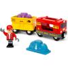 BRIO World Gemstone Cargo Train – 5-Piece Wooden Cargo Train with Color-Changing Gem Loads – Interactive Toy Train Playset – Works with All World Railway Sets – Kids Ages 3 & Up