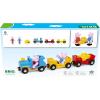 BRIO World Peppa Pig Train – 6-Piece Wooden Toy Train Playset with Peppa & George Figures – Works with All World Railway Sets – FSC-Certified – Imaginative Play for Kids Ages 3 & Up