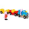 BRIO World Peppa Pig Train – 6-Piece Wooden Toy Train Playset with Peppa & George Figures – Works with All World Railway Sets – FSC-Certified – Imaginative Play for Kids Ages 3 & Up