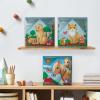 Ravensburger CreArt Do It Together: Cat Paint‑by‑Number Kit – 3-Panel Complete Set with Brushes & Color-Coded Outlines for Ages 7+