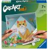 Ravensburger CreArt Do It Together: Cat Paint‑by‑Number Kit – 3-Panel Complete Set with Brushes & Color-Coded Outlines for Ages 7+