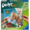Ravensburger CreArt Do It Together: Horse Paint‑by‑Number Kit – 3-Panel Complete Set with Brushes & Color-Coded Outlines for Ages 7+
