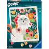Ravensburger CreArt Fluffy and Floral Paint‑by‑Number Kit for Adults – Complete Premium Set with 19 Acrylic Paints, Brushes & Gloss Varnish – Relaxing Creative Hobby – Ages 12+