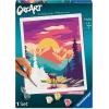 Ravensburger CreArt National Park Poster Paint‑by‑Number Kit for Adults – Complete Premium Set with 17 Acrylic Paints, Brushes & Gloss Varnish – Relaxing Creative Hobby – Ages 12+