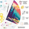 Ravensburger CreArt National Park Poster Paint‑by‑Number Kit for Adults – Complete Premium Set with 17 Acrylic Paints, Brushes & Gloss Varnish – Relaxing Creative Hobby – Ages 12+