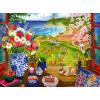 Ravensburger Feel Well & Puzzle: Seaside Window View 100 Piece Puzzle for Adults