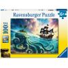 Ravensburger Octopus Treasure 100 Piece XXL Puzzle for Kids 6+