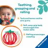 Ravensburger Play+ Sensory Teething Ball – Tomato – Gentle Teething Relief – Easy-to-Grasp Design – Engages Fine Motor Skills