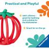 Ravensburger Play+ Sensory Teething Ball – Tomato – Gentle Teething Relief – Easy-to-Grasp Design – Engages Fine Motor Skills