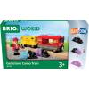 BRIO World Gemstone Cargo Train – 5-Piece Wooden Cargo Train with Color-Changing Gem Loads – Interactive Toy Train Playset – Works with All World Railway Sets – Kids Ages 3 & Up
